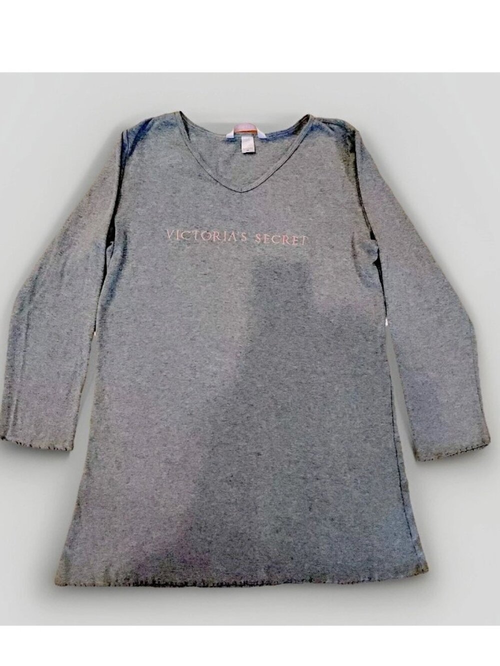 Y2K Victoria’s Secret Women’s gray sleep shirt Gown size M